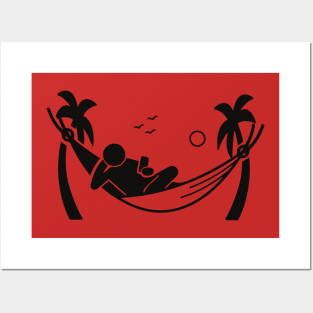 Rest on a hammock. Posters and Art